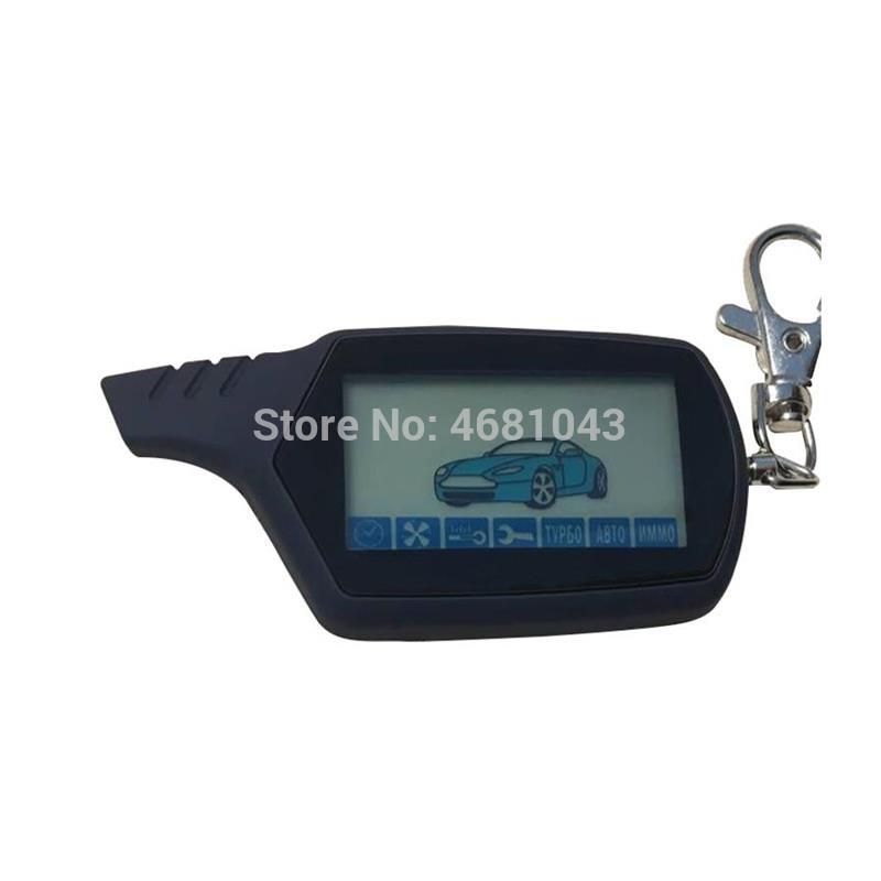 A91 keychain 2-way LCD Remote Control Key Fob For Russian Vehicle Security Two Way Car Alarm System StarLine A91
