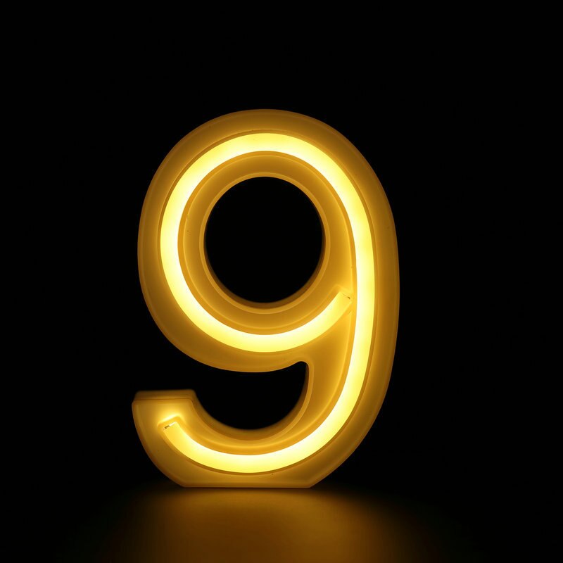 Flex Led Custom Neon Signs Number 0-9 Letter Signage Indoor Warm Light Display Light Up Signs Commercial Christmas Decorations: other Contact us