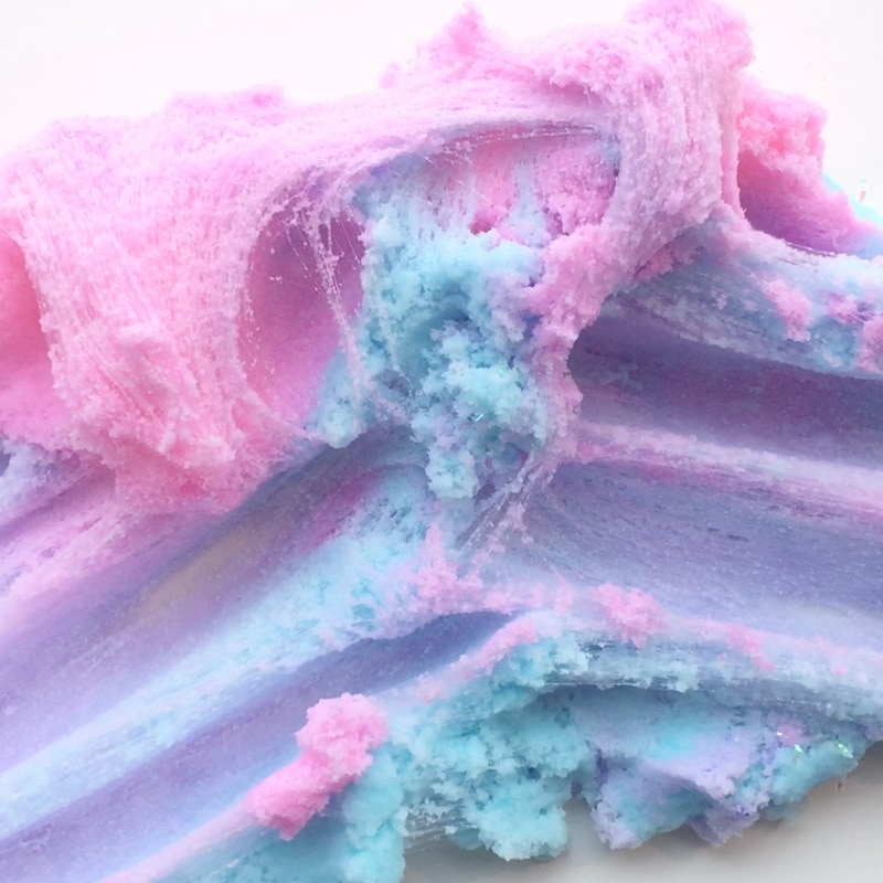 Three colors cloud slime Mud Slime Snow Mud Thousand Silk Slime Slime Decompression Plasticine Toys