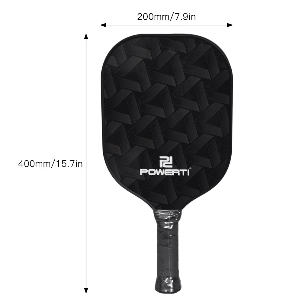 Tennis Table Racket Pingpong Racket Long Handle Carbon Fiber Surface Pickle Ball Racket 2 Paddles with 4 Balls