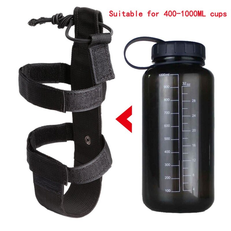 3 färger molle vattenflaska täckväska sport camping vandring rinnande vatten vakuumkopp 400ml -1000ml flask väska