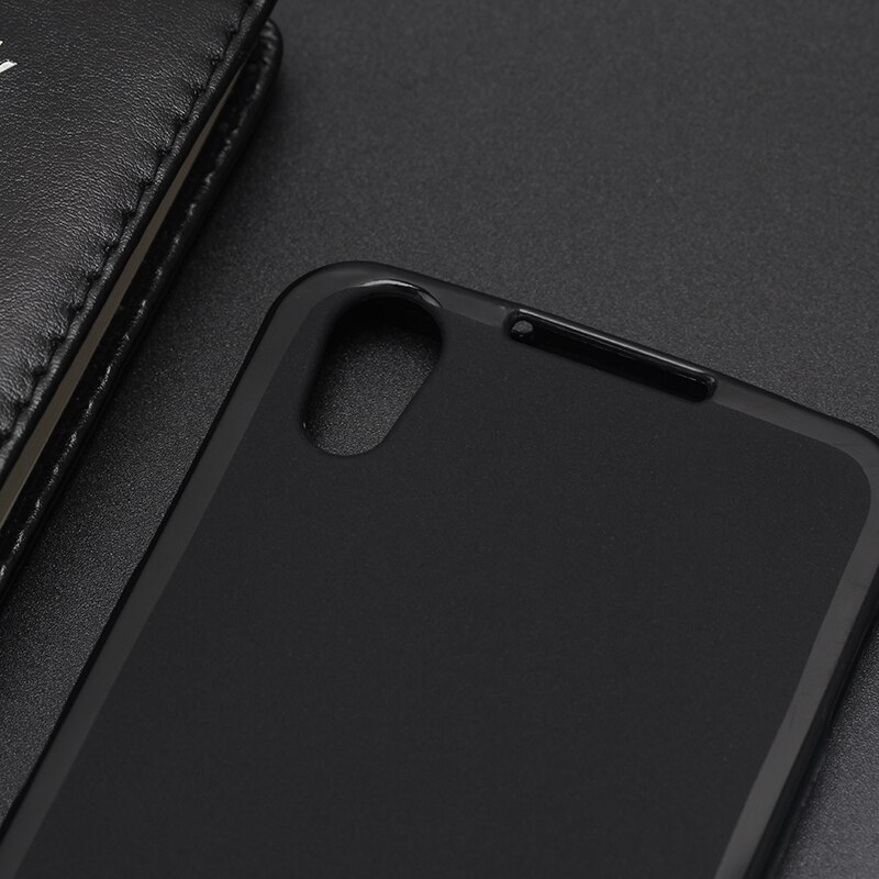 Ammyki idol 4 cover zachte zwarte siliconen businessphone cover 5.2 'voor alcatel one touch idol 4 6055 6055b hoesje