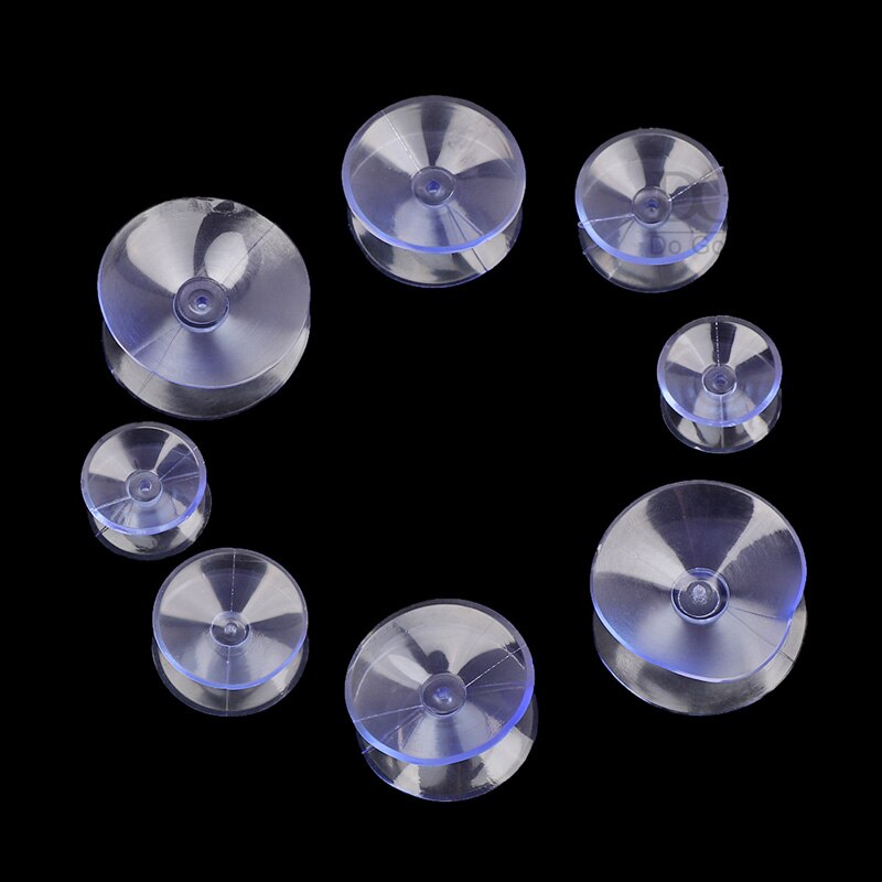 20/30/35/40mm 7Pcs/pack Double Sided Suction Cups Clear Plastic Non-slip Suckers Pads Glass Table Top Holder Desk Supplies