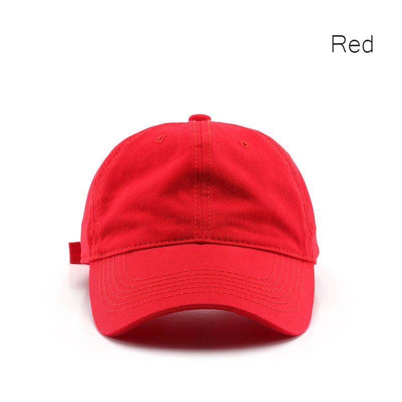 Sleckton Katoenen Baseball Cap Voor Vrouwen En Mannen Mode Snapback Hoed Zomer Casual Zon Caps Soft Top Hoeden Unisex 2022: Rood