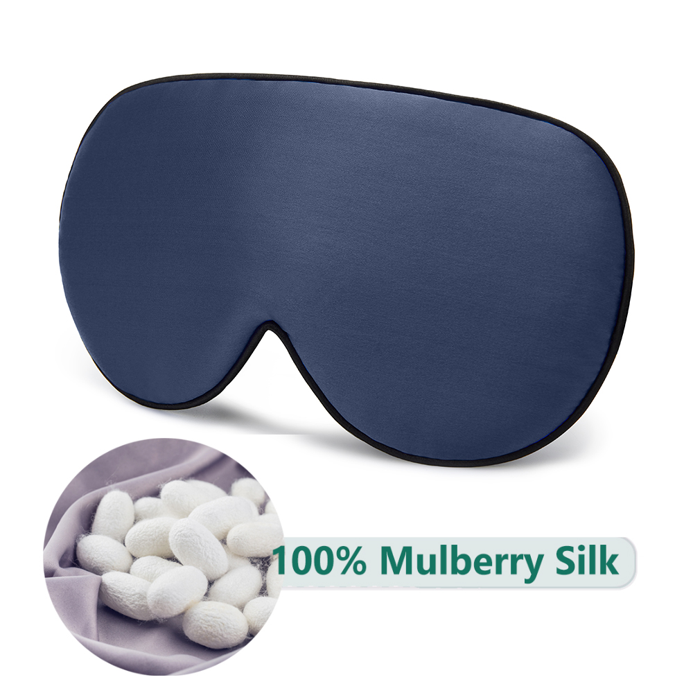 Mascarilla para dormir de seda de morera 100% Natural, parches suaves para los ojos, venda suave, mascarilla suave para los ojos, parche para cubrir los ojos, vendaje cómodo: Multicolor