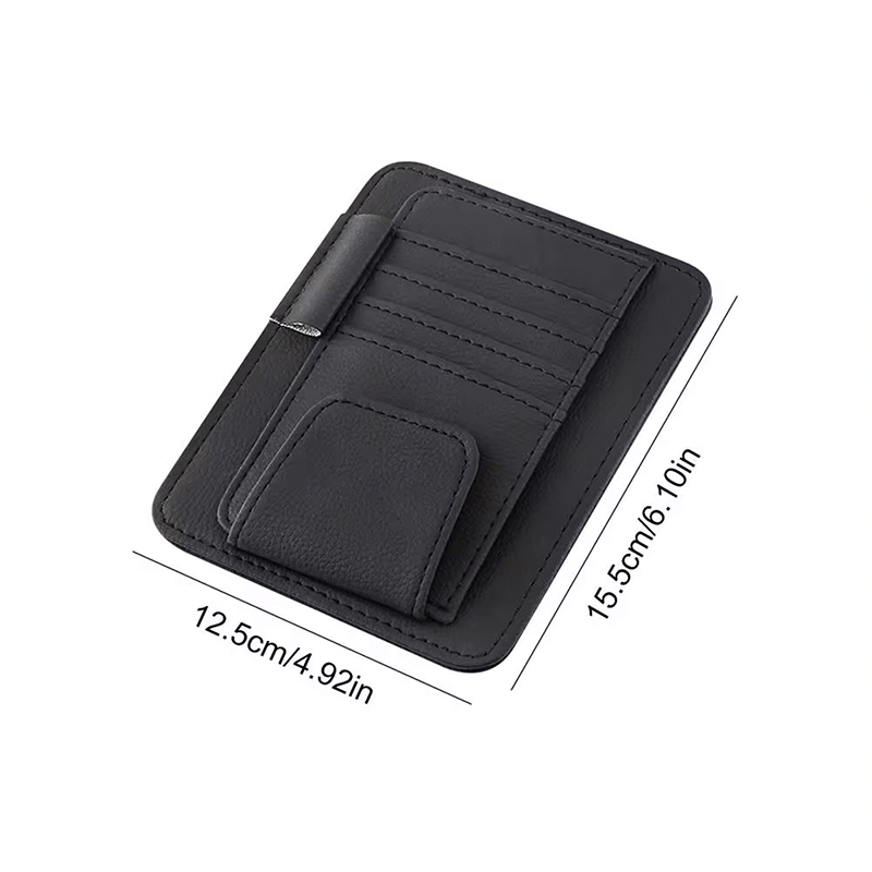 Car Sun Visor Multi-Pocket Glasses Holder Sunshade Card Bag For Renault Megane 2 3 4 Twingo Clio Talisman Captur Trafic Kwid Sce