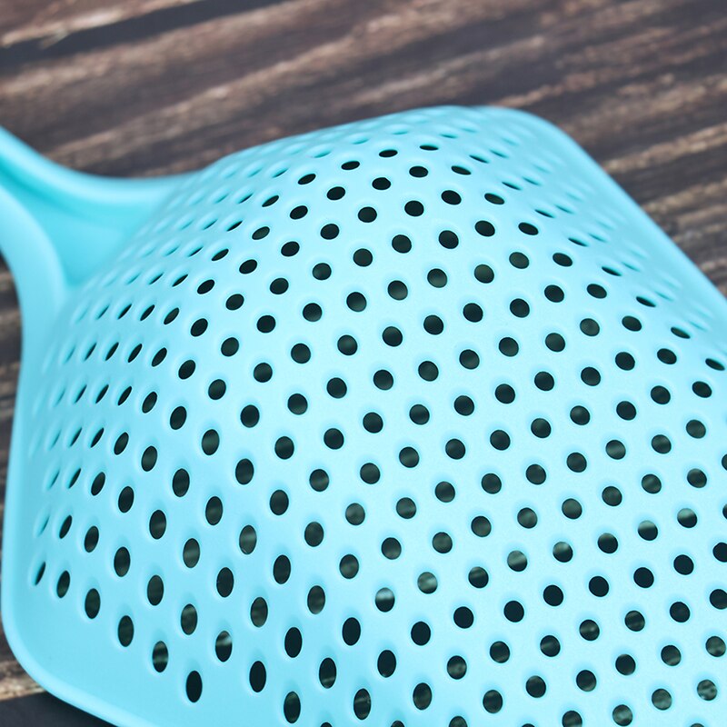 Lange Griff Scoop Sieb Sieb Löffel Ablauf Gemüse Wasser Scoop Kunststoff Sieb
