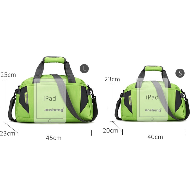 Scione Travel Luggage Handbags Women Sport Duffel Shoulder Bags Men Simple Casual Fitness Outdoor Crossbody Bag