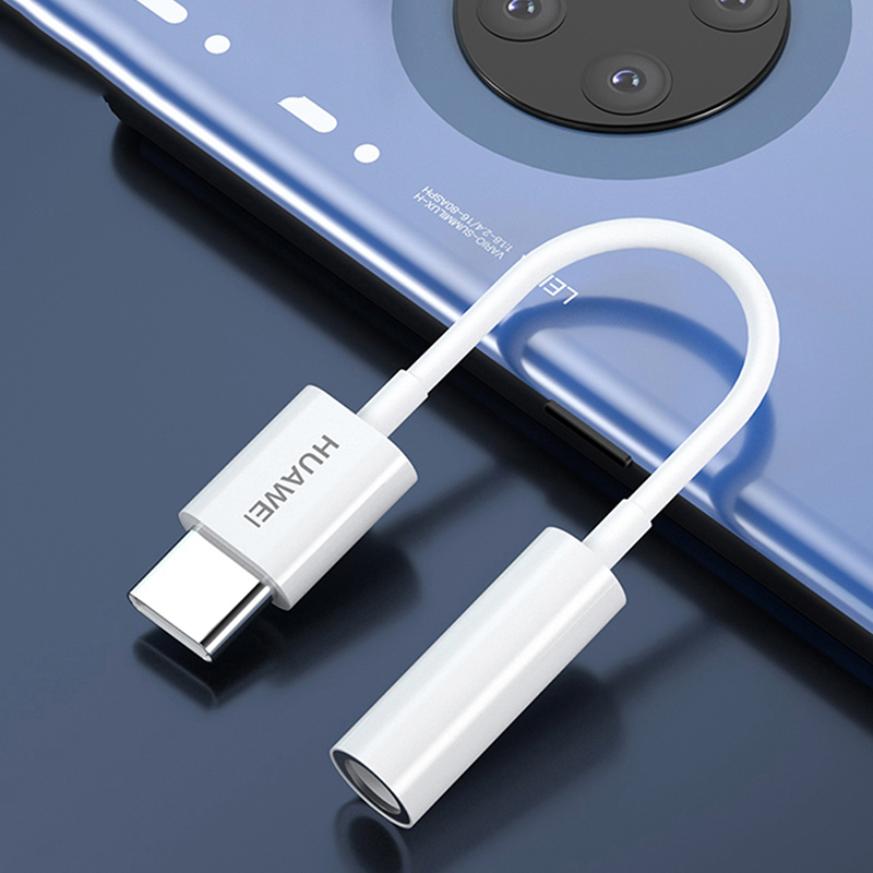 For Huawei P40Pro+ P30 USB Type C To 3.5mm Jack Audio Cable Headphone Aux Adapter For Nova 10 9 8 7 6 SE Pro 5 Mate 50 40RS