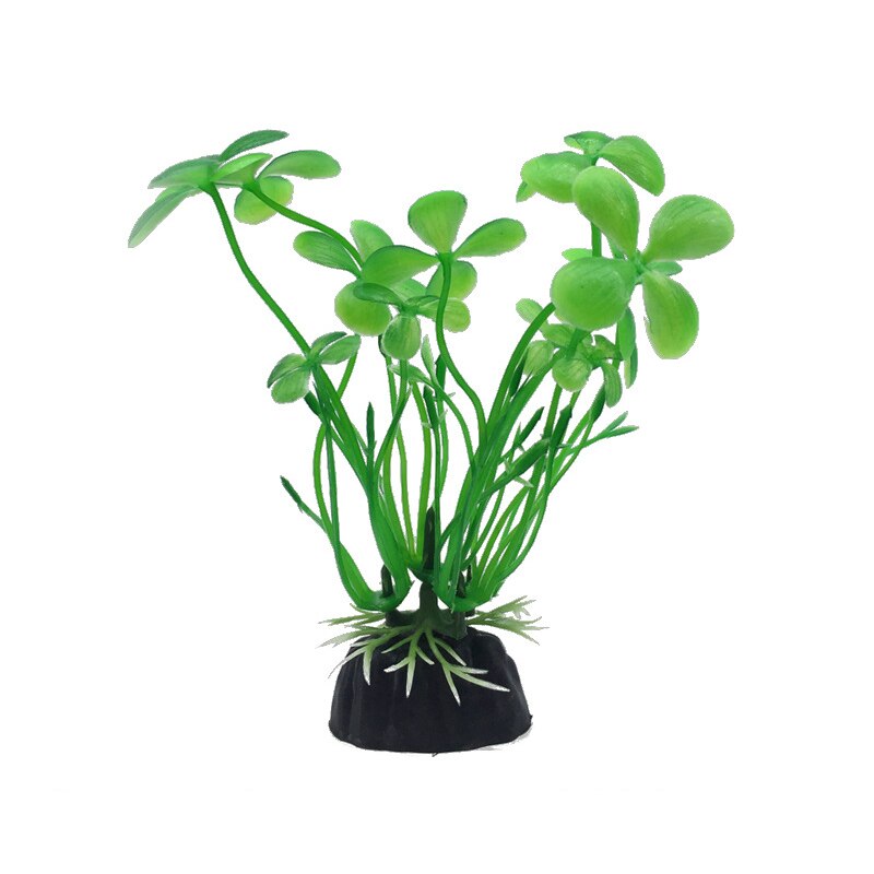 Ongeveer 10cm prachtige kunstmatige plastic aquariumplanten landschapsdecoratie aquarium waterplant gras ornament plastic decoratie: 12