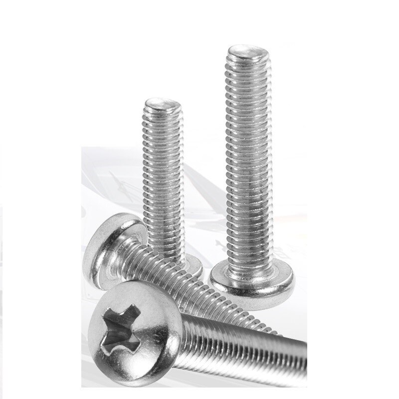 Vis à tête ronde encastrée en croix, en acier inoxydable 1.2 de 1mm 1.4mm 1.6mm 304mm M1 M1.2 M1.4 M1.6 x 3 4 5 6 14mm