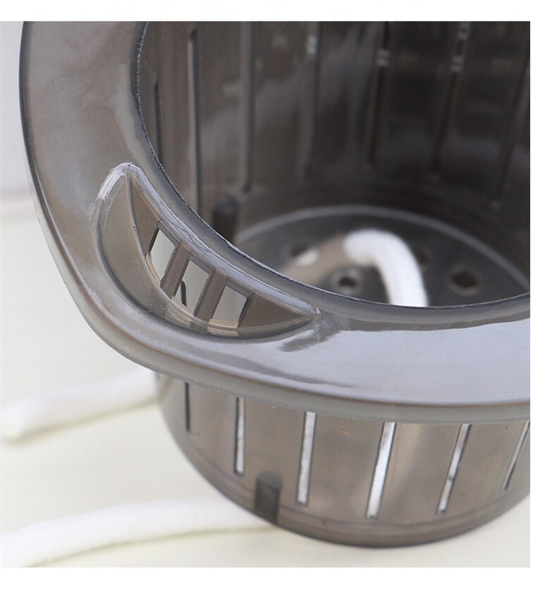 2 Layer Self Watering Round Plant Pot With Cotton Rope Flower Plante Water Container Desktop garden flower pot decoration