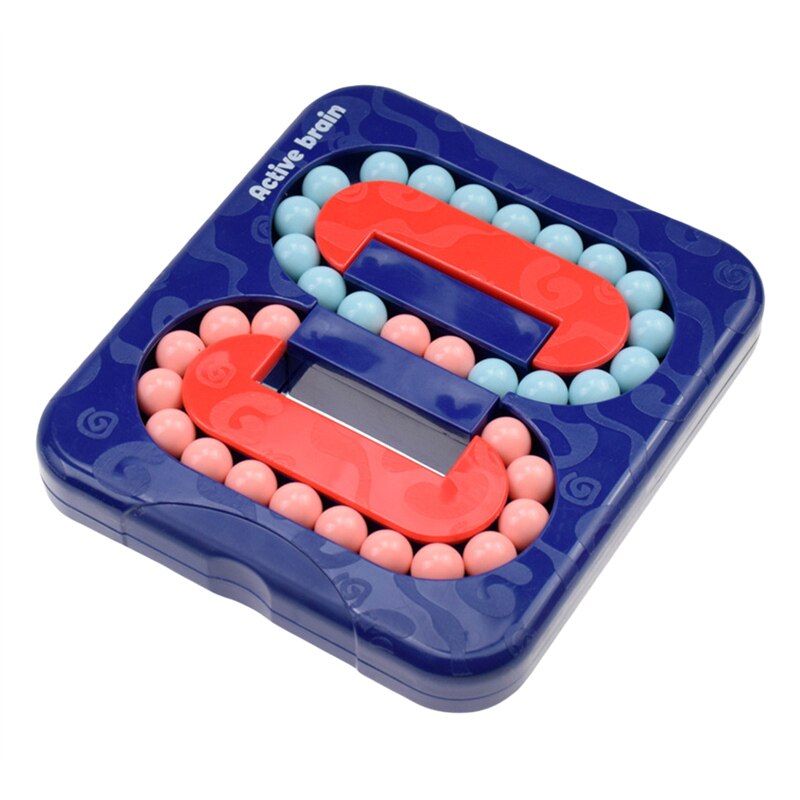 Kinderen Kralen Labyrint Speelgoed Vroege Educatief Brain Training Doolhof Board Games: Blauw