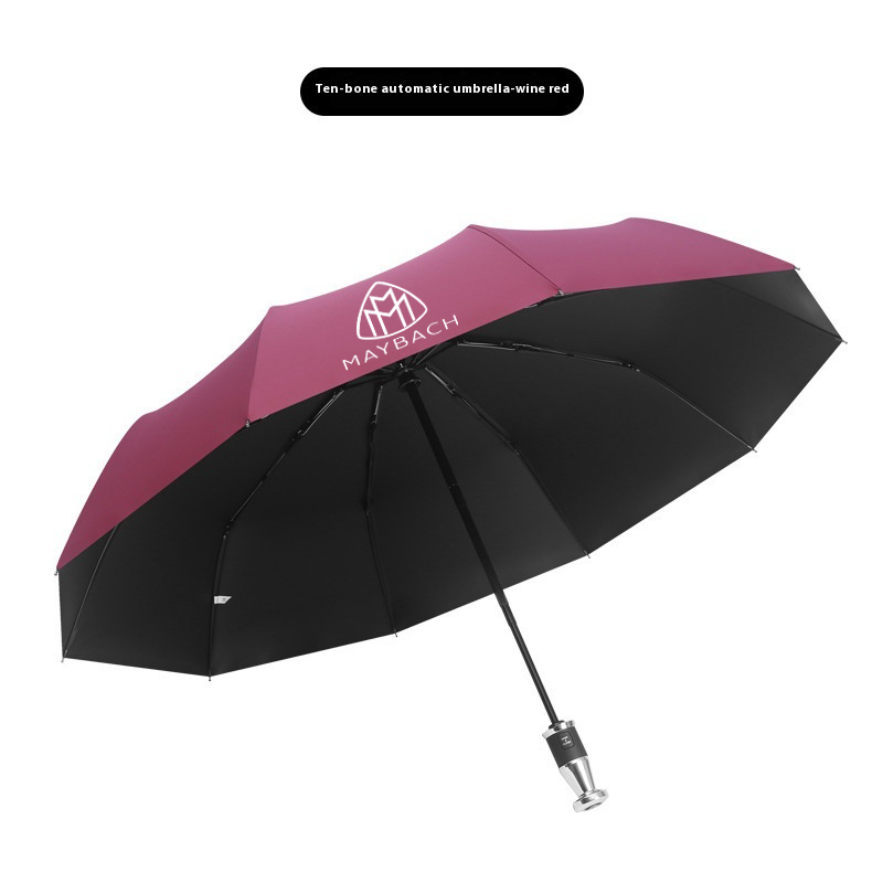 Auto Automatische Falten Winddicht Sonnenschirm Regenschirm Für Maybach W220 W221 W222 S450 S480 S580 S680 S400 S500L GLS450 GLS480 GLS600: Braun