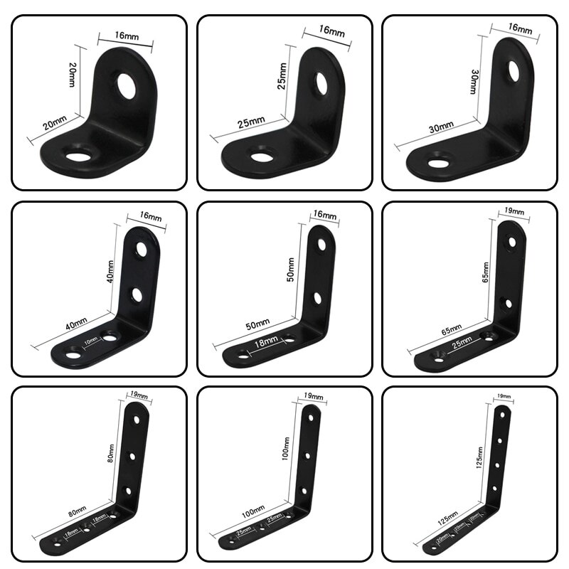 90 Angle L Shaped Shelf Bracket L Bracket Corner Code Wall Mount