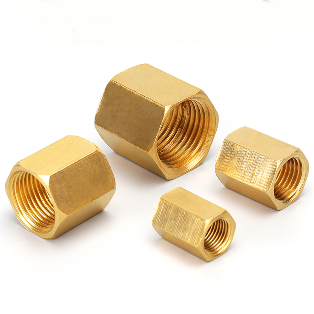 Messing Rohr Fitting Kupfer Schlauch Hex Kupplung Koppler Schnelle Connetor Innengewinde 1/8 &quot;1/4&quot; 3/8 &quot;1/2&quot; 3/4 &quot;BSP Für Wasser Kraftstoff Gas