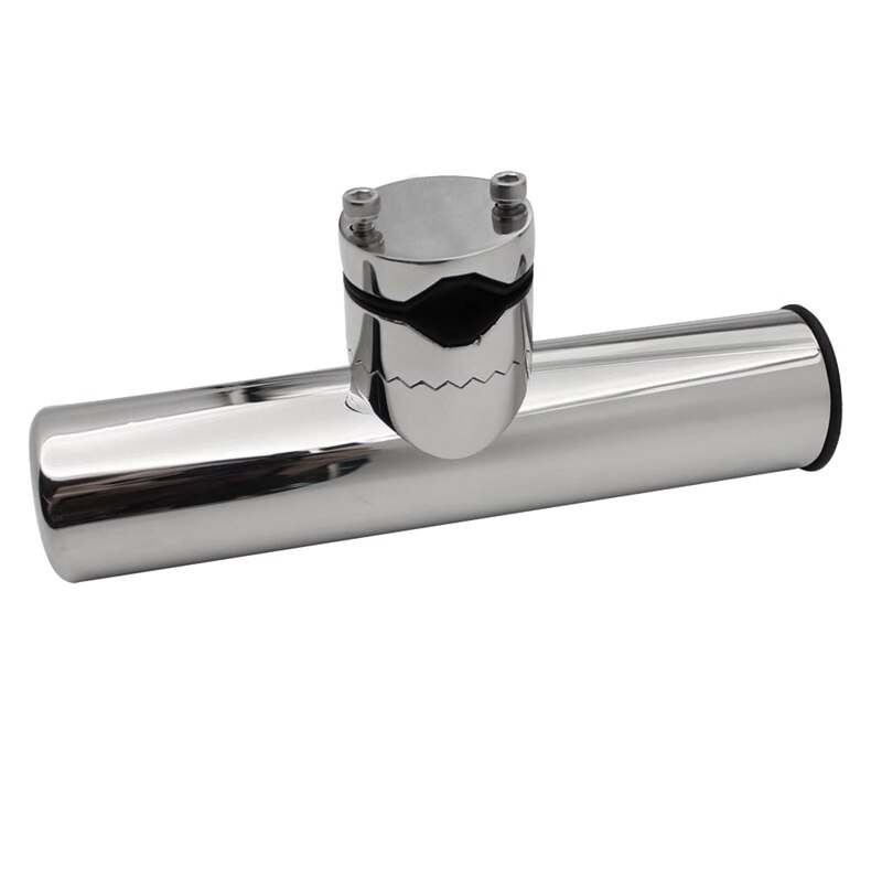 Stainless Steel Fishing Rod Holder Mirror Polish Marine Adjustable Fishing Rod Holder Boat Hardware for 19-25mm Rails