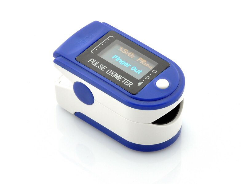 Oximetro De do Pulse Oximeter Blood Saturometro Monitor SPO2 PR Pulso Portable Pulsioximetro: Blue