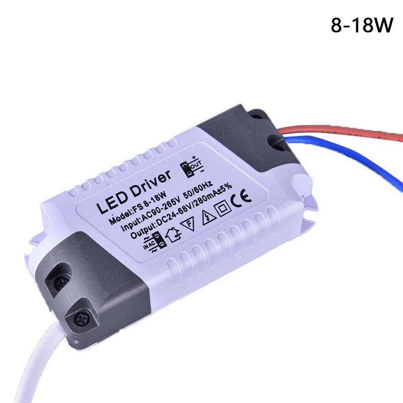 1PC Led Panel Light Driver 8-18W/8-24W Wide Voltage Constant Current DC Female Non-isolated Drive Adapter Power Supply