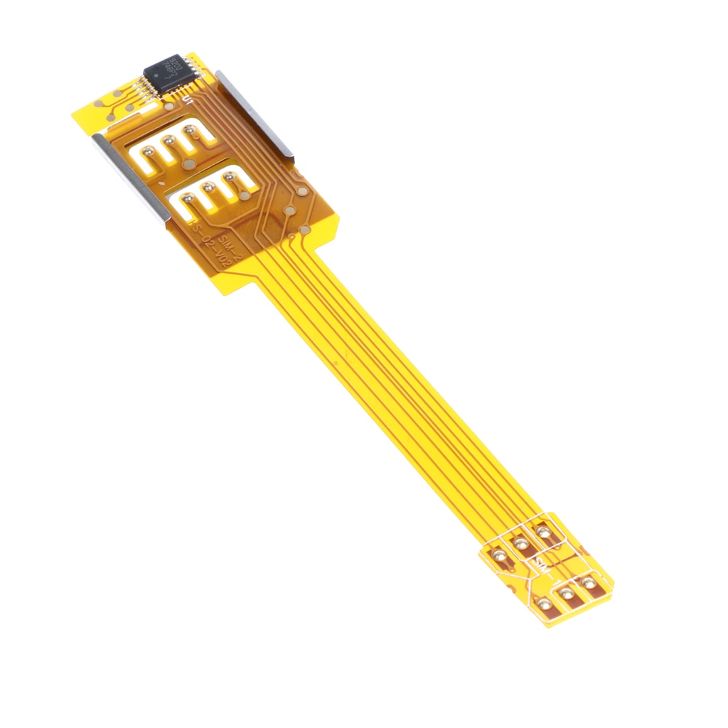 4X External SIM Card Extension Converter connects your current phone Micro SIM with another normal size SIM card