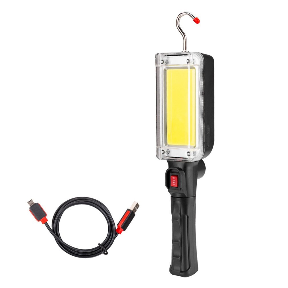 Handheld USB Charging COB 700 LM Work Light Magnetic Hanging Hook LED Repairing Emergency Flashlight Work Lamp
