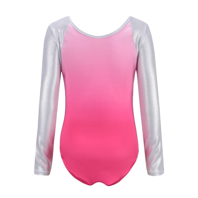 Kinderen \'s Lange mouw ballet gymnastiek pak dans praktijk kleding dans kleding meisjes diamant patroon body pak
