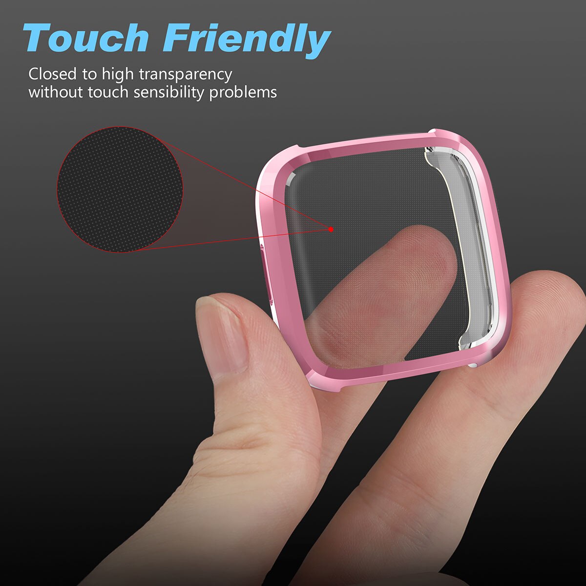 Fitbit versa 2 fodral plätering+tpu skydd silikonfodral helskärmsskydd för fitbit versa 2 fodral 61018