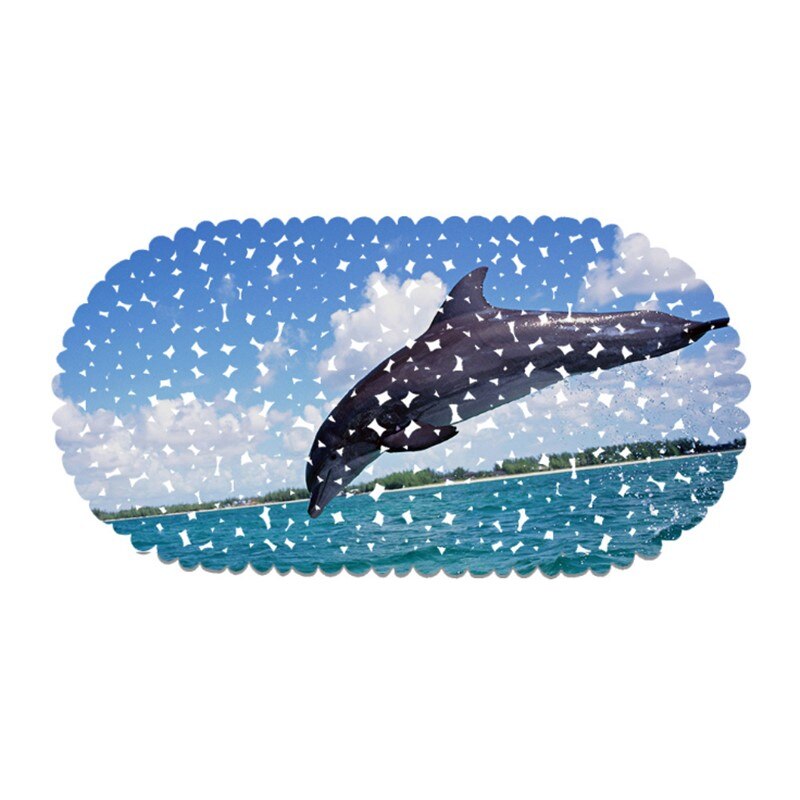 Stijl Cartoon Dolfijn Patroon Pvc Antislip Waterdicht Badmat Bad Douche Mat: Pattern 1