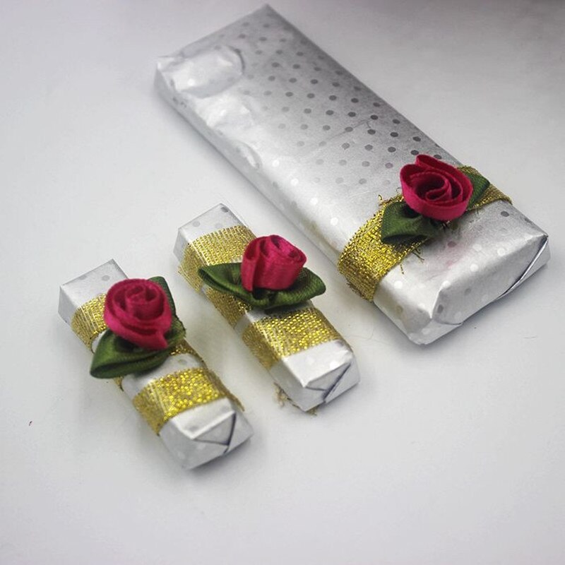 Mad aluminiumsfolie diy chokolade slikpakke papir komposit tinfoliepapir foliefolier indpakning firkantet 8 farver 100 stk / lot