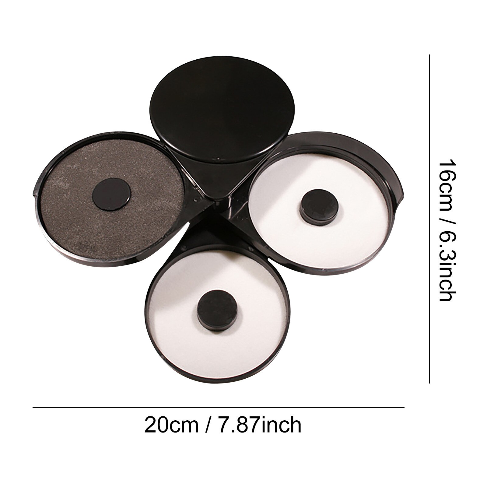 1 Set Dip Cocktail Glass Salt Box Three-layer Margarita Seasoning Sugar Wine Glass Box Mini Bar Barman Gadgets Bartender Tools