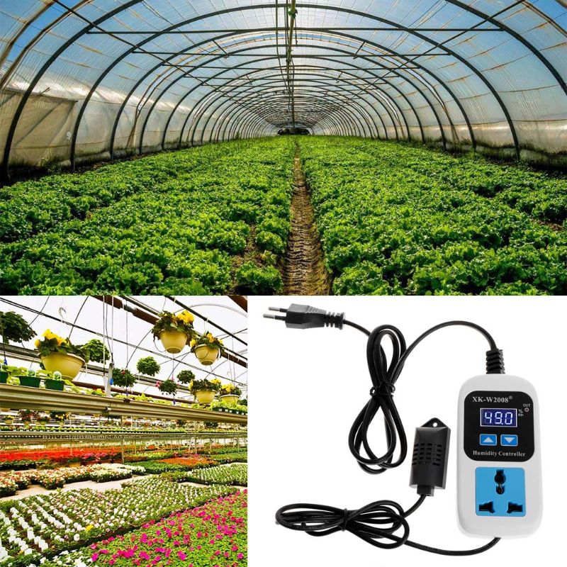 Digital Humidity Controller Hygrostat Moisture Control Switch Socket 110V-220V