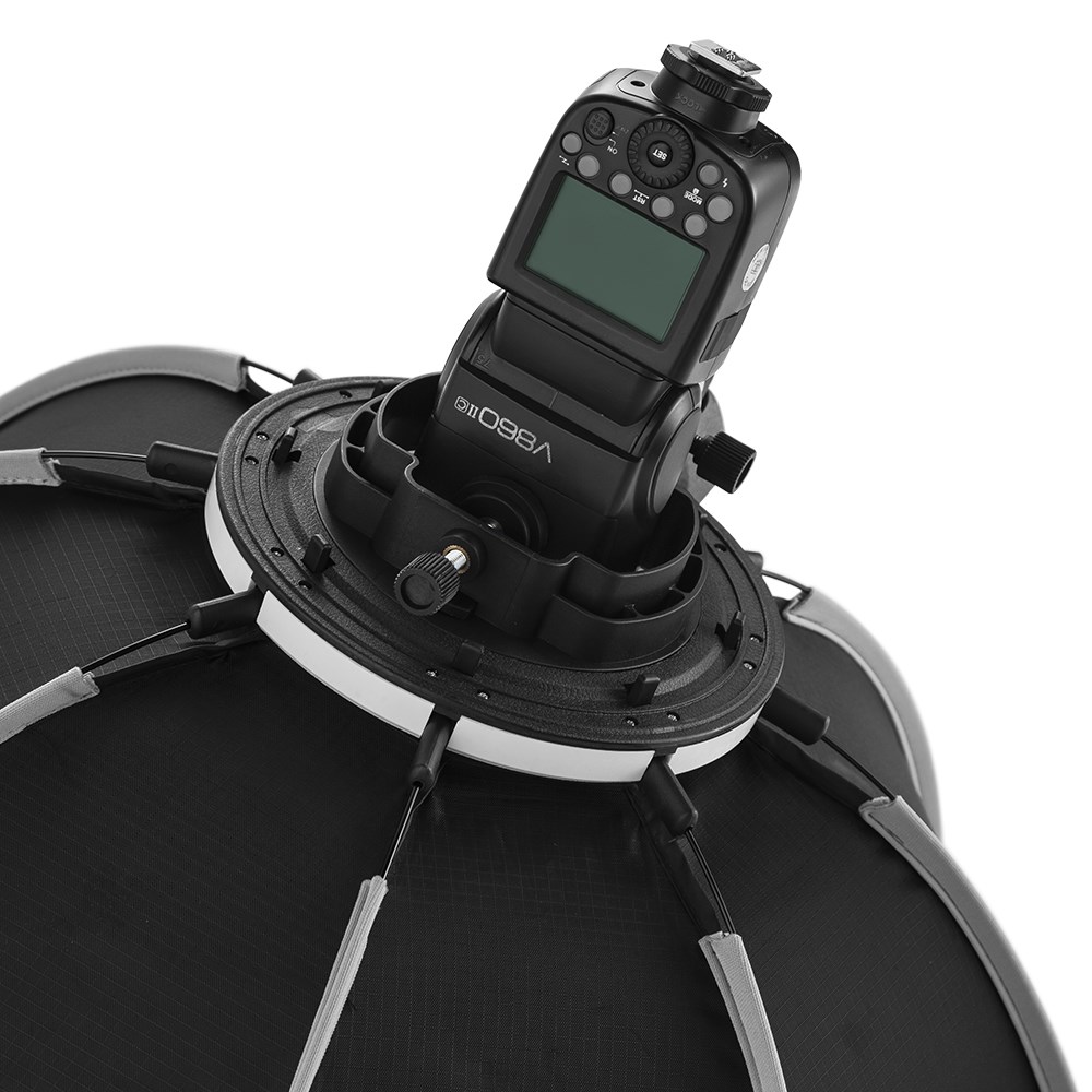 Triopo 55cm 65cm 90cm 120cm kokoontaitettava kahdeksankulmainen softbox kannatin softbox kahva godox yongnuo speedlite salamavalolle