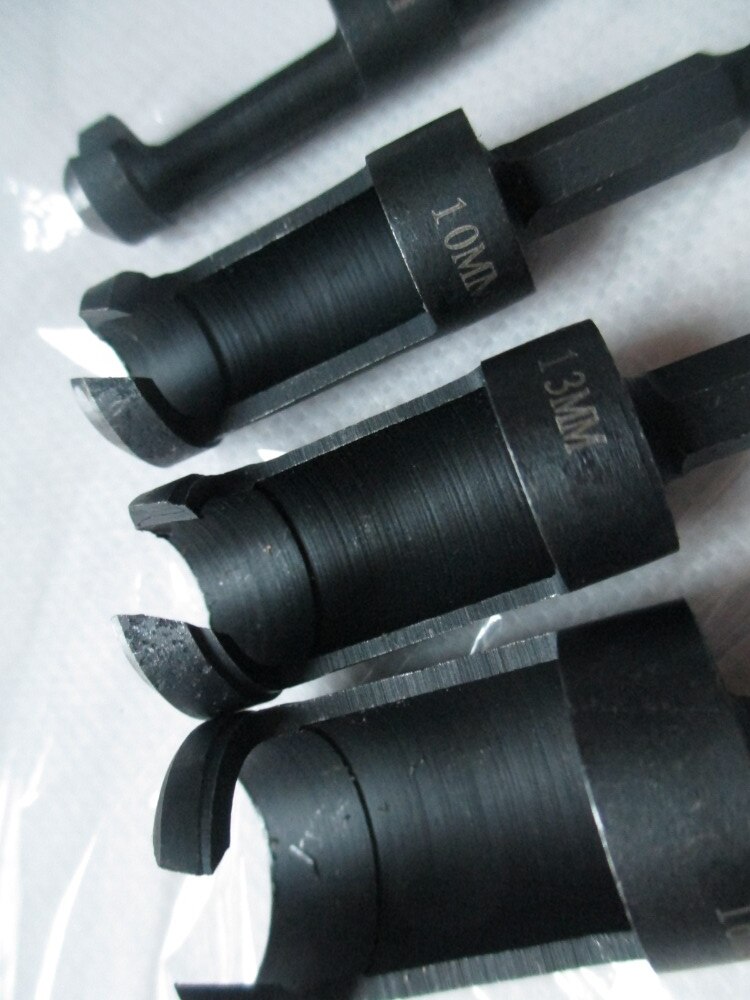 4pc Quick Change Staal Plug Cutter Set 1/4-Inch Hex Schacht Hout Plug Cutter Snijden Set Deuvel Maker tool Shank Boren