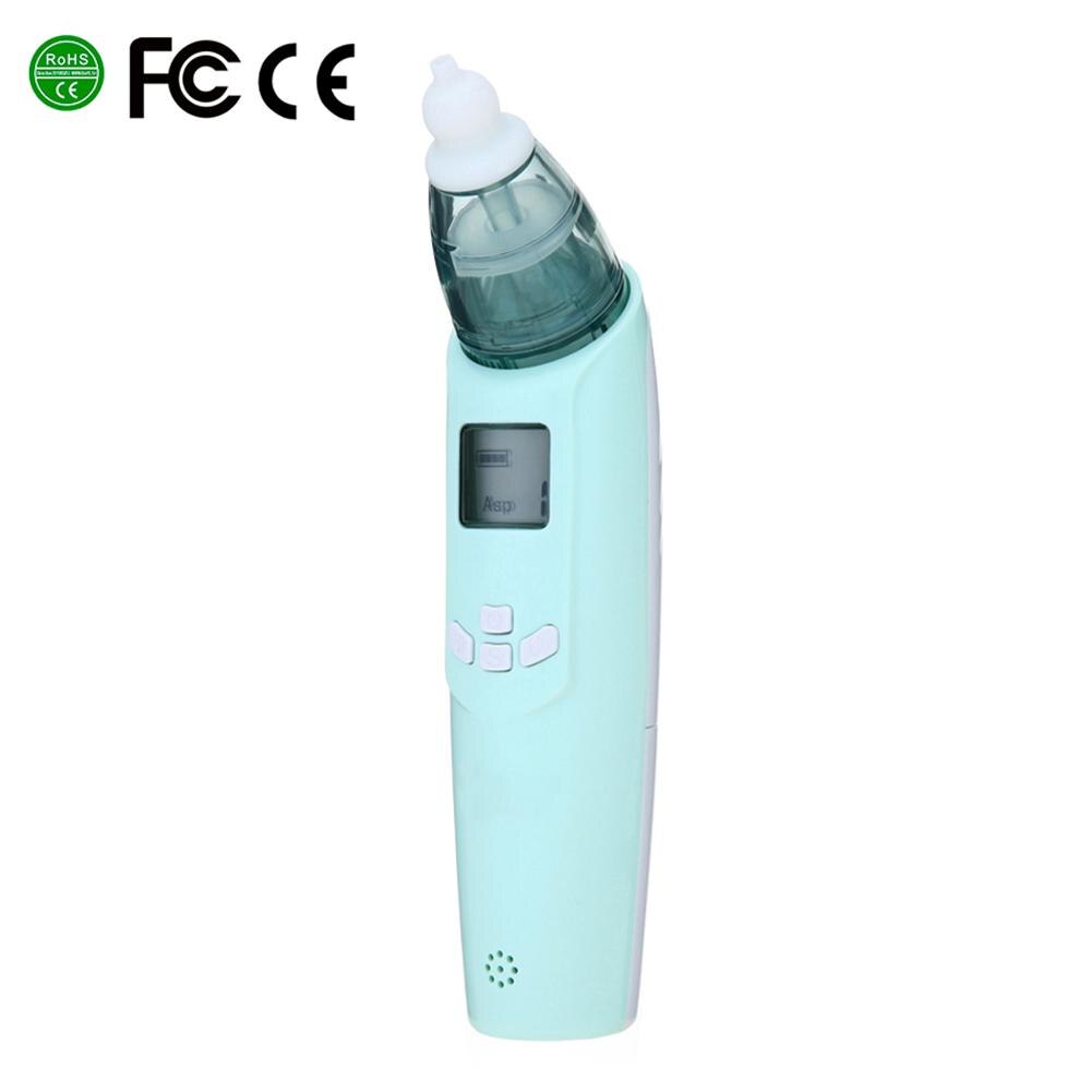 Newest Baby Safety Electric Nasal Aspirator Safe Hygienic Nose Snot Cleaner Suction For Newborn Infant Toddler Blue and Pink: Blue