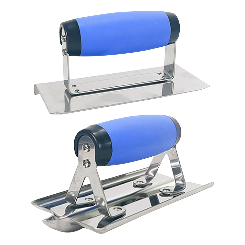 Concrete Hand Edger Or Groover Concrete Tools Stainless Steel with Soft Grip Plaster Stucco Cement Finishing Tool Pool Trowel