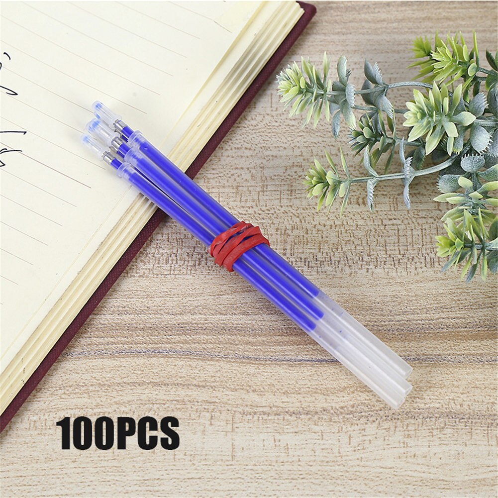 100 stk. varmesletelig pen ved høj temperatur forsvinder stofmarkørpåfyldning bdf 99: Blå
