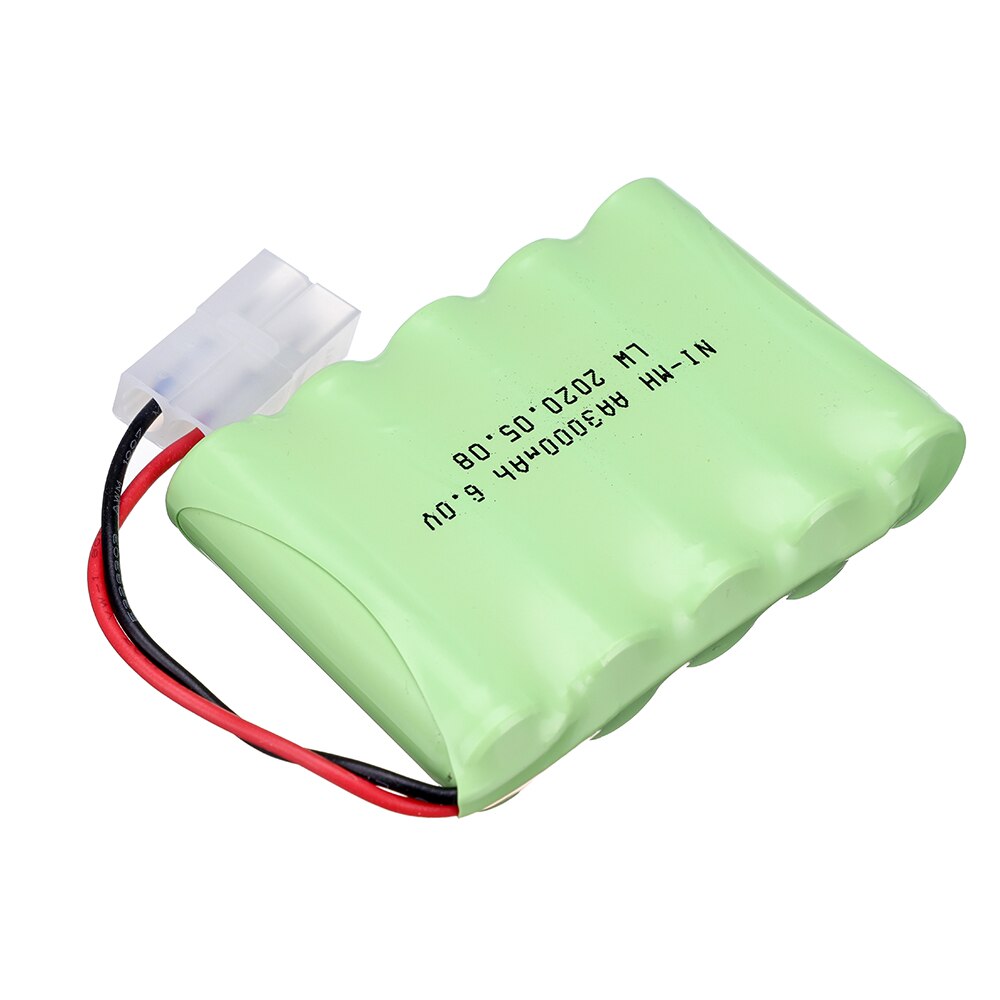 6v 3000 mah mah nimh -paristosarjaa rc -veneeseen rc -autosäiliön lelut valaistusmalli auto aa ni -mh 6v ladattava akku