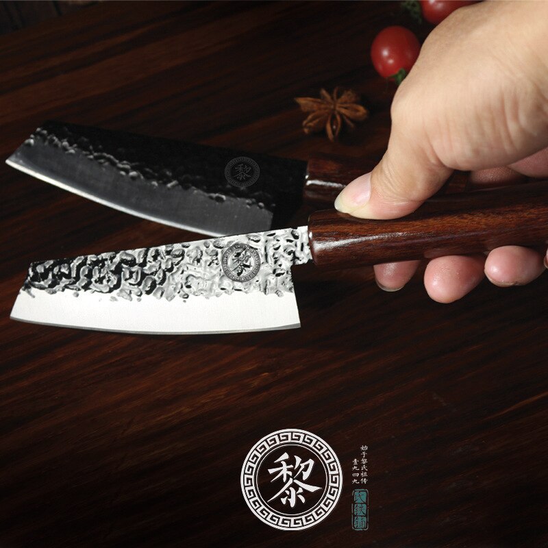 4.5 Inch Handmade Forged Knives Traditional Craft Fruit Forging Kitchen Knife 4Cr13mov Cooking Tools Fish Boning Sharp Kiritsuke