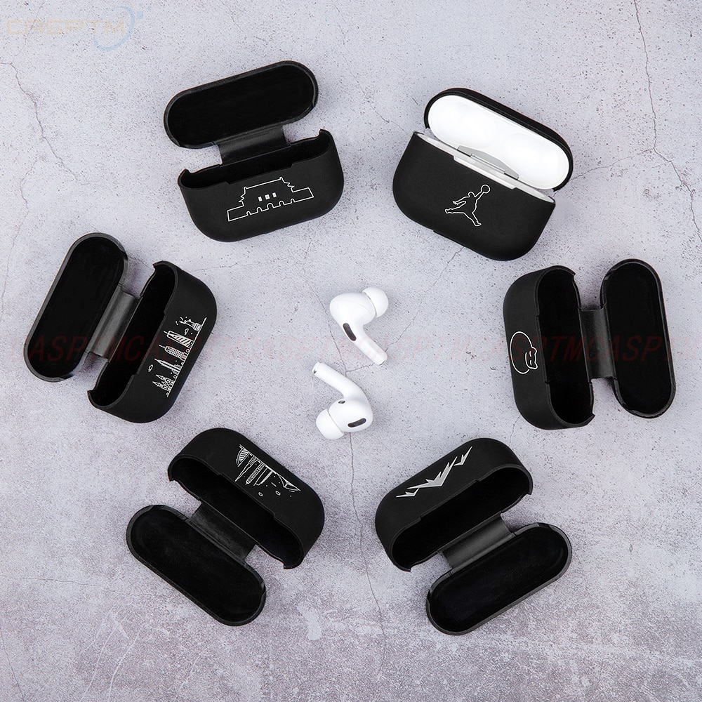 Custodie per Airpods Pro di Lusso di Protezione Del Trasduttore Auricolare Della Copertura Del Silicone per Apple Airpods Pro Caso Ultra-Sottile Antiurto Sacchetto Del Manicotto