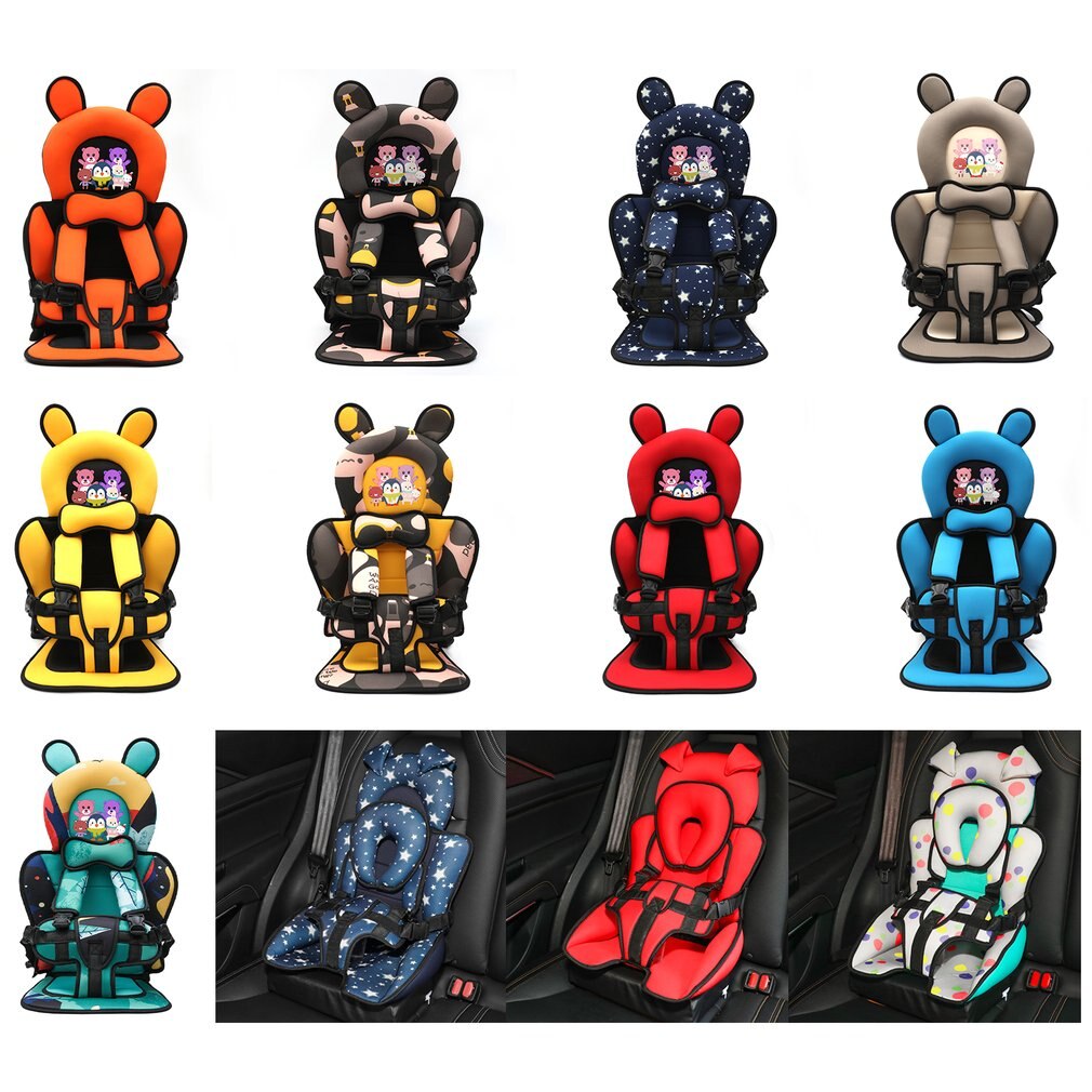 Portable Cartoon Children Car Safety Seat Vehicle-use Child Safety Seats For Infants From 6 Months To 12 Years