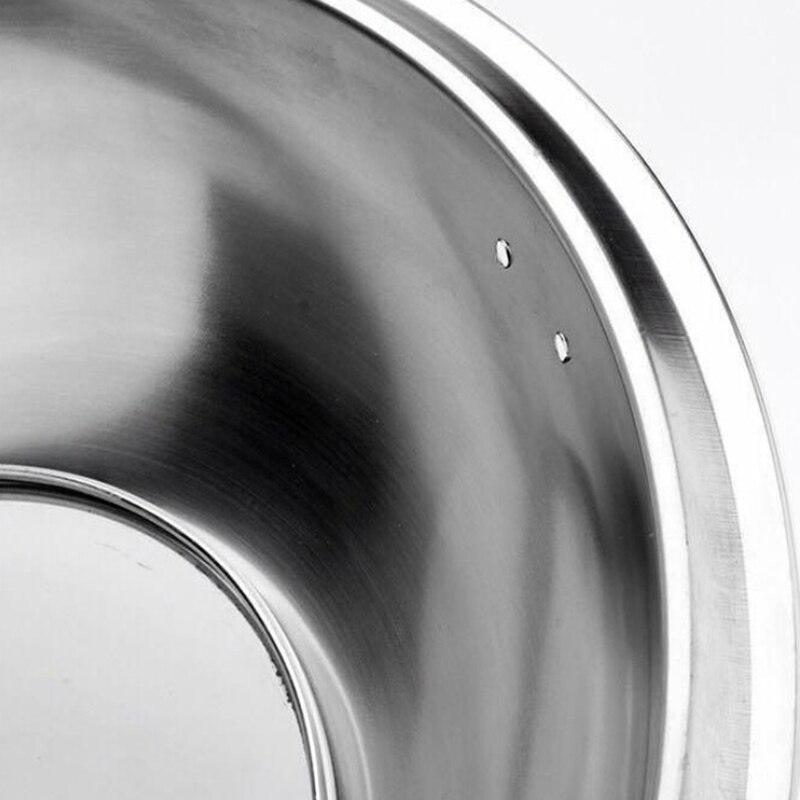 Couvercle de poêle Wok de cuisson couvercle de poêle universel en acier inoxydable couvercle Visible remplacé couvercle poêle Wok marmite bonne demi-cercle 34cm
