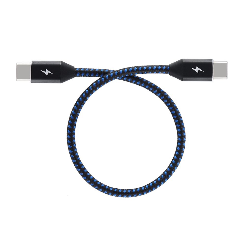 Double head type c data cable C to C male to male Type-c braided data cable 3A pd fast charging data cable