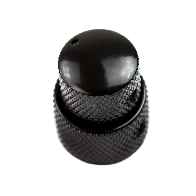 Concentrico doppio Manopola Del Metallo cupola cap Potenziometro per La Chitarra Elettrica Basso volume del Tono: nero