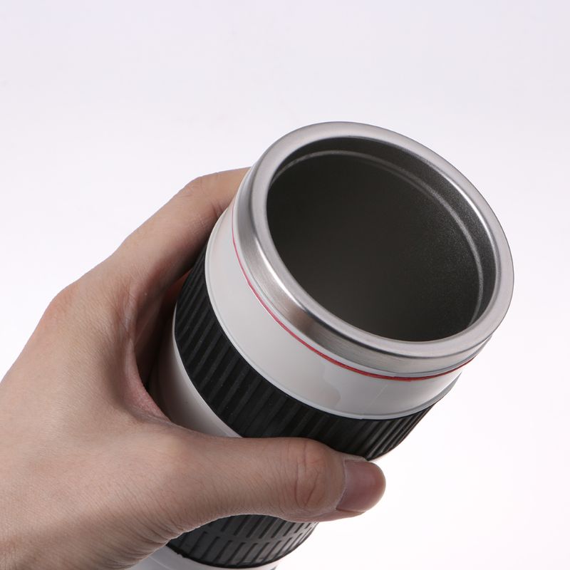 Portable Camera Lens Shaped Thermos EF 70-200mm Drink Mug Coffee Cup 400ML