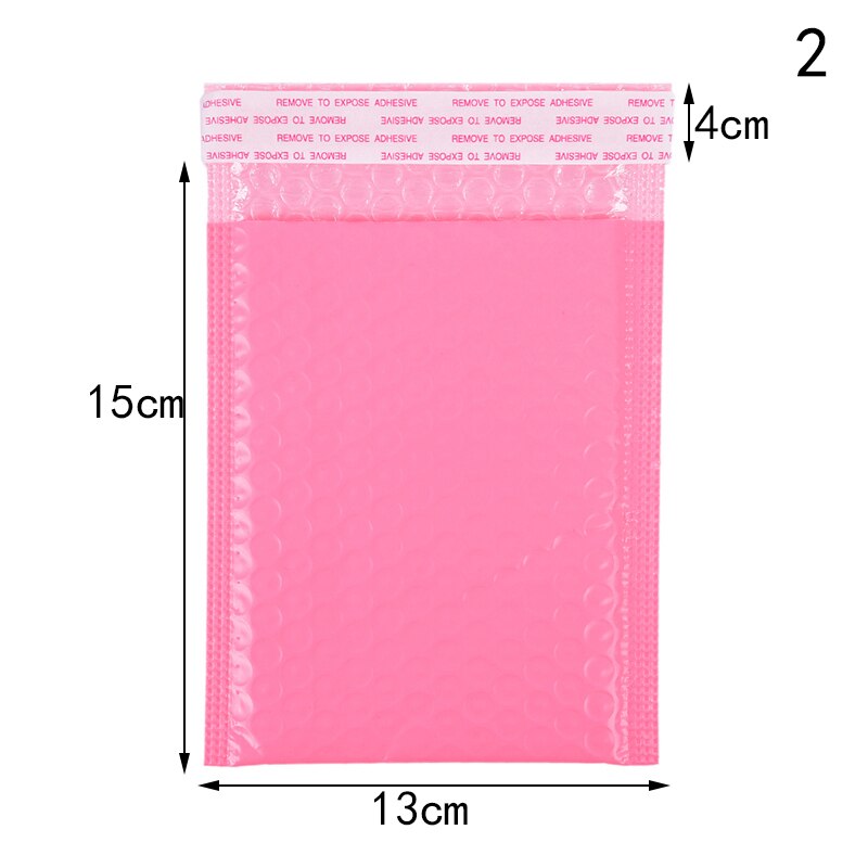 Rosa papper bubbel vadderade brev kuvert påse bubbel post kuvert påse förpackning påsar brevpåsar 10 st/lot: Gul