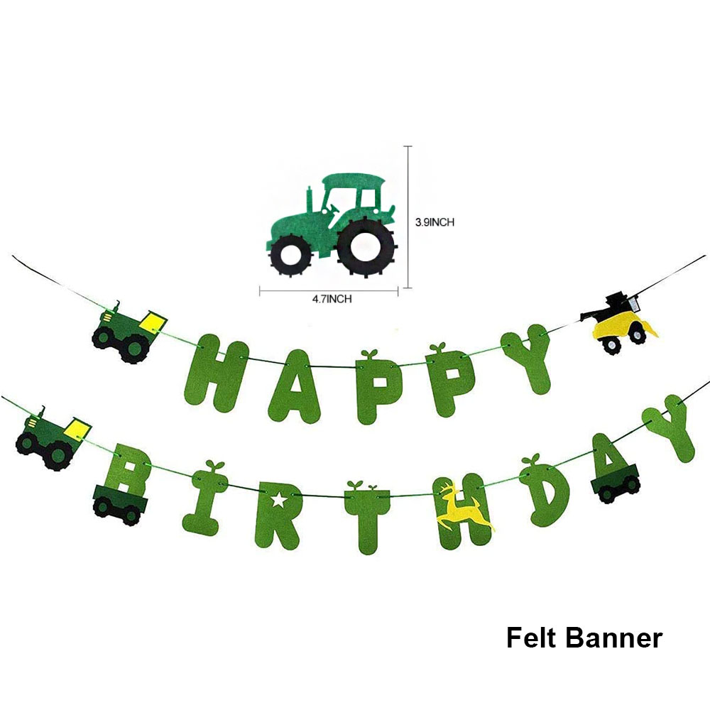 Groene Tractor Cupcake Toppers Truck Auto Cupcake Picks Tractor Party Cupcake Toppers Voor Baby Douche Farm Themafeesten Supplie: Clear