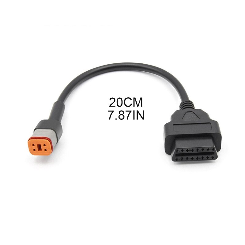 Motorcycle Diagnostic Tool 4 Pin To 16 Pin Connector Cable OBD2 Diagnostic Cable