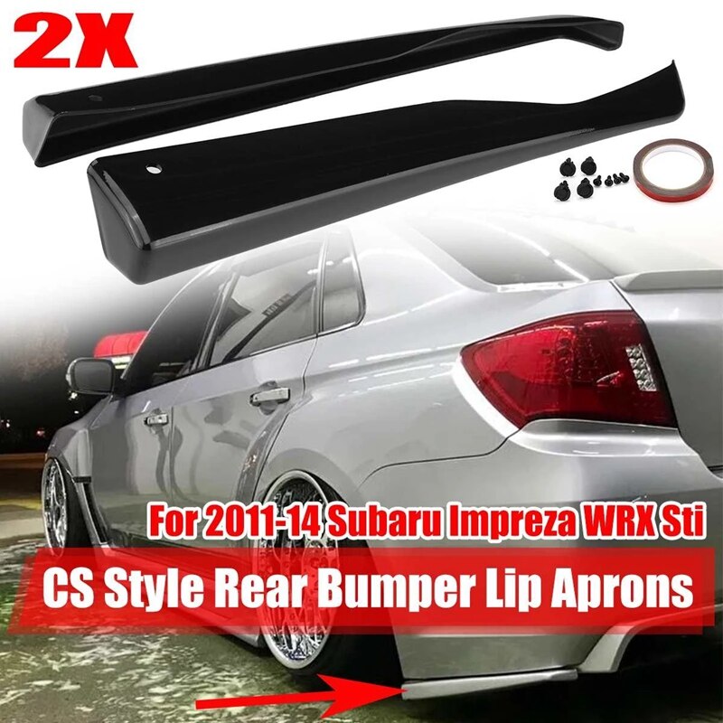 Car Side Rear Bumper Lip Diffuser Splitter Wrap Di... – Vicedeal
