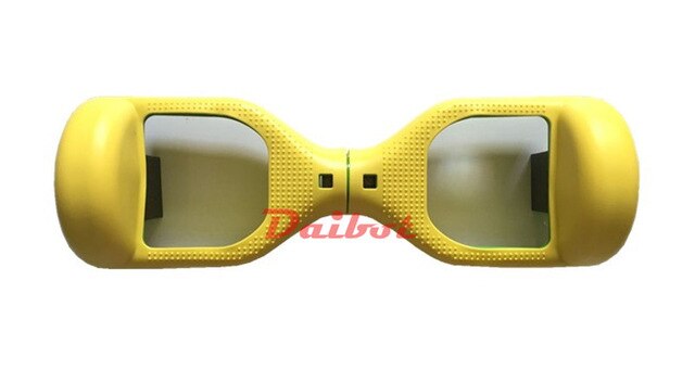 Auto-équilibrage Scooter électrique 6.5 pouces Anti-rayure coque en Silicone pour Hoverboard électrique Multi couleur coque en Silicone de protection: Yellow