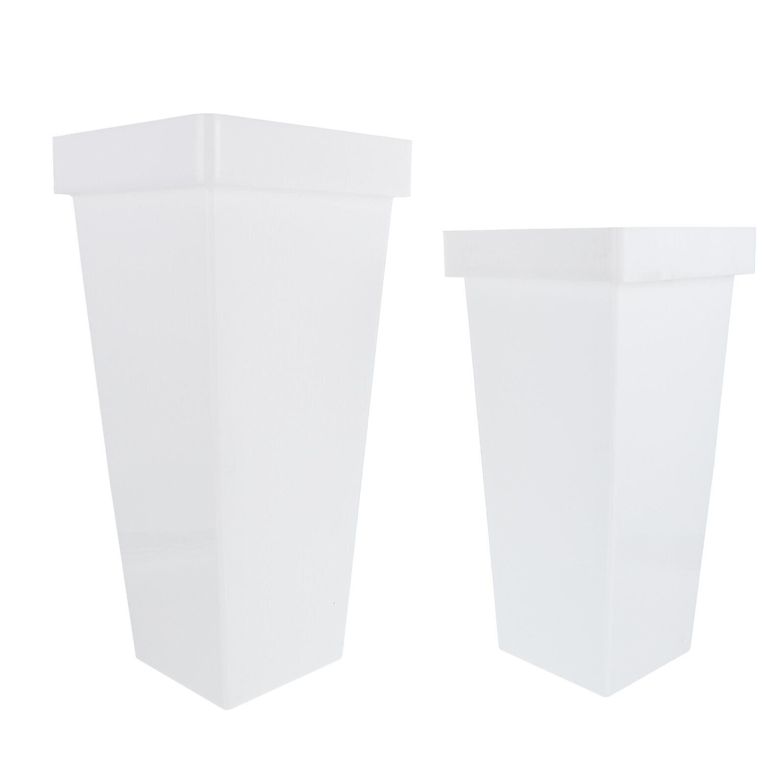 Seau à fleurs décoratif en plastique, 2 pièces, support pour fleurs